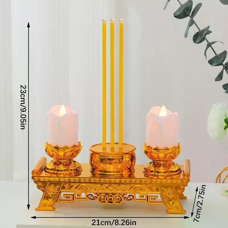 LED Candle Lights, Prayer Candles For Temples And Halls, Smokeless Swinging Wick Simulation Candles