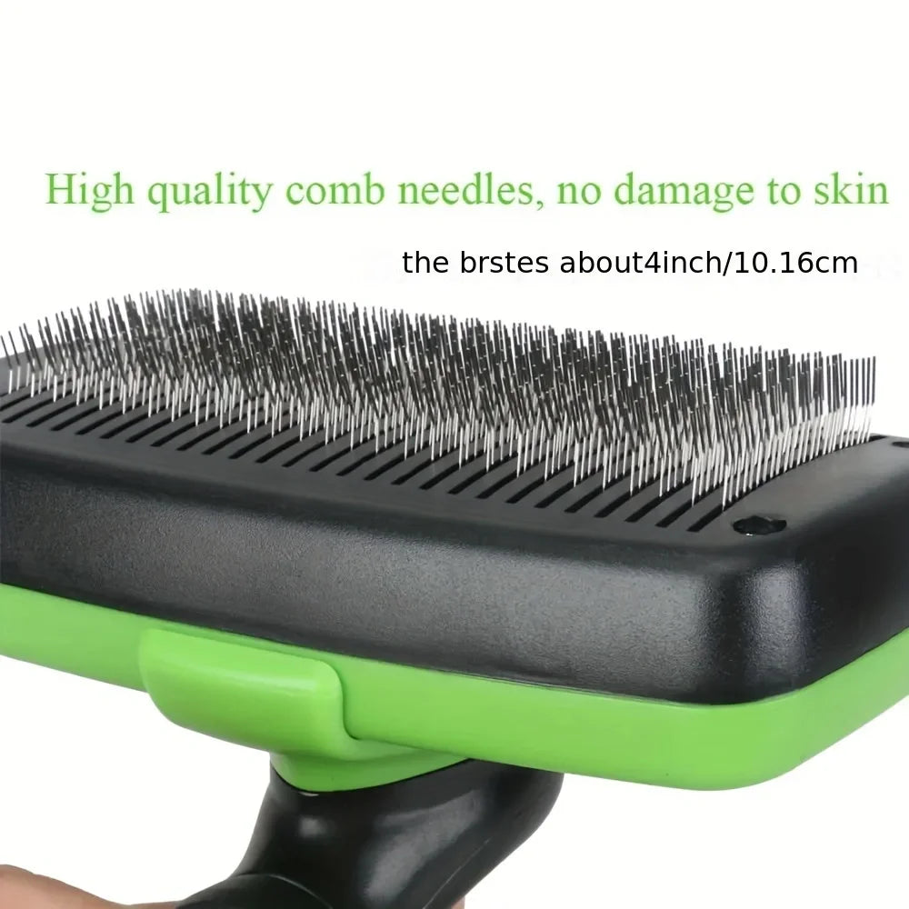 Pet Grooming Tool self cleaning Shedding Comb Pet Hair Removal Brush