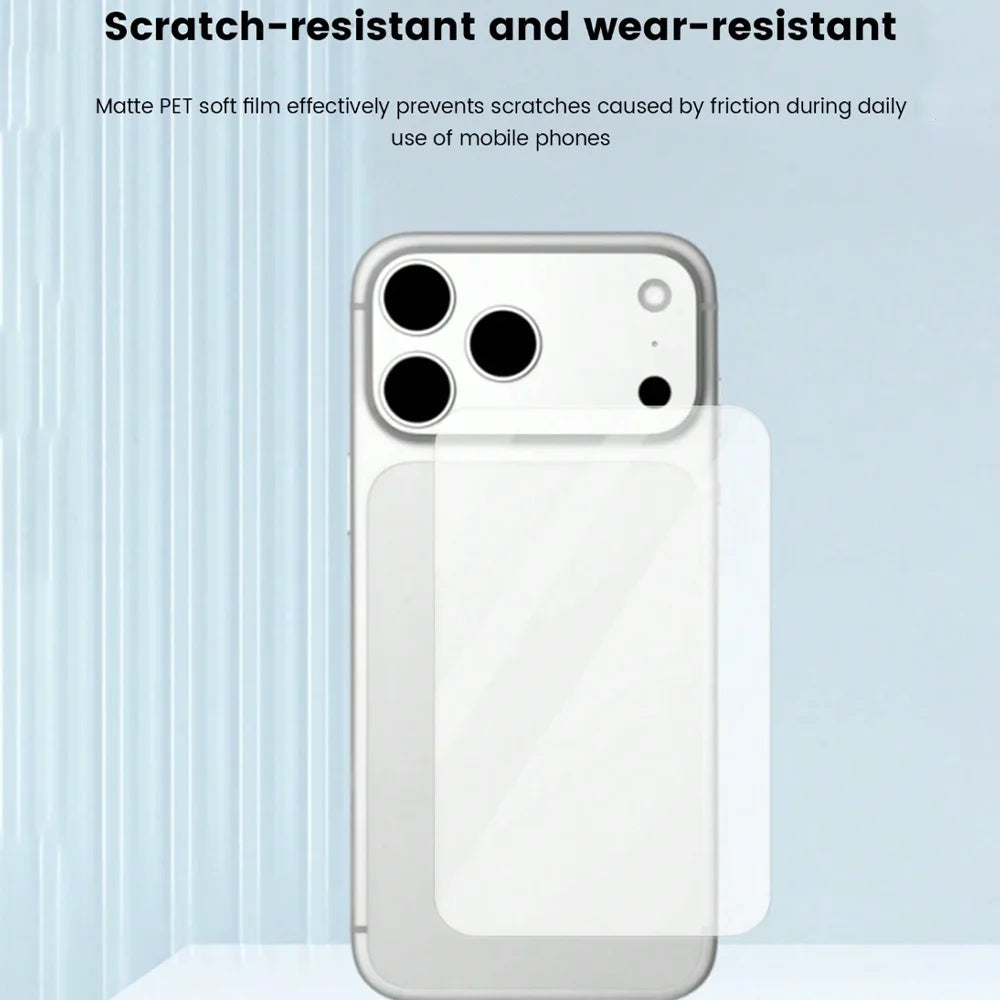 NNBILI 2pcs/Set Matte Base Lens Film + Matte PET Back Film For IPhone 18 Pro Max 18 Pro Max Phone Accessories Minimalist Design
