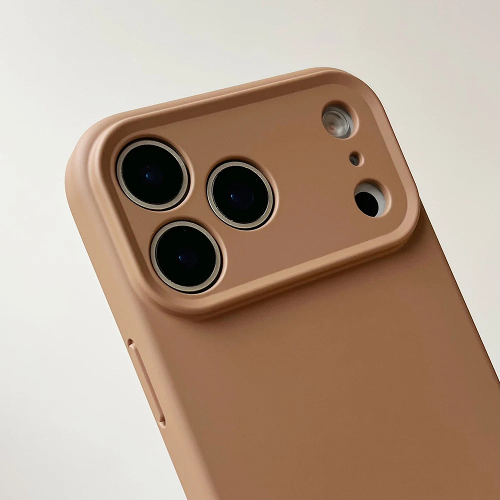 Original Soft Liquid Silicone Phone Case For iPhone 17 15 16 14 13 12 Pro Max 17 Air 16 Plus Cases Solid Color Shockproof Cover