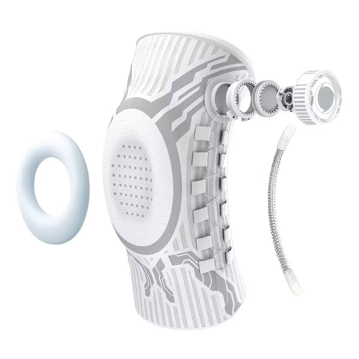 Smart Knob Knee Brace with Patella Gel Pad Lateral Stabilizer Compression Support for Joint Pain Relief Home Gym Wear Single