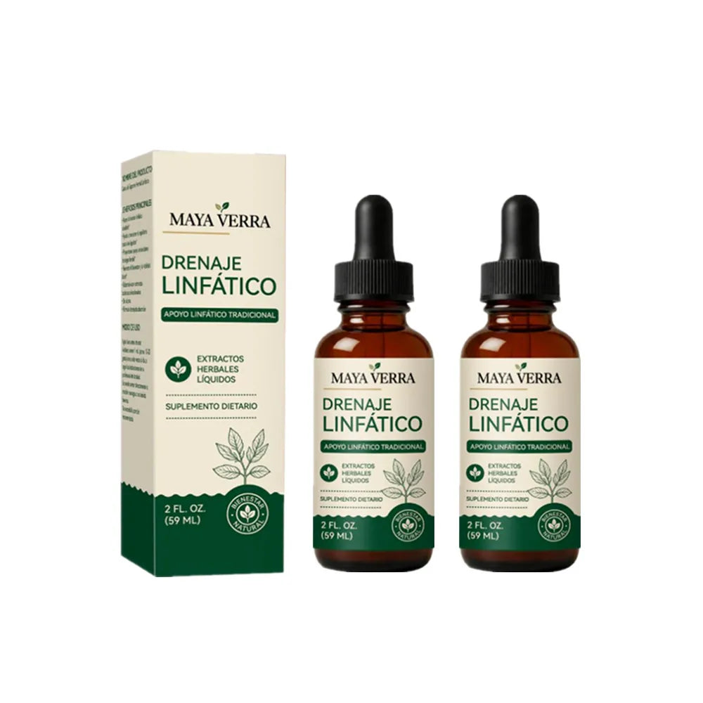 Maya Verra Plant-Based  Lymphatic Drainage Liquid Drops 59ml - Traditional Herbal Supplement for Fluid Balance & Natural Detox