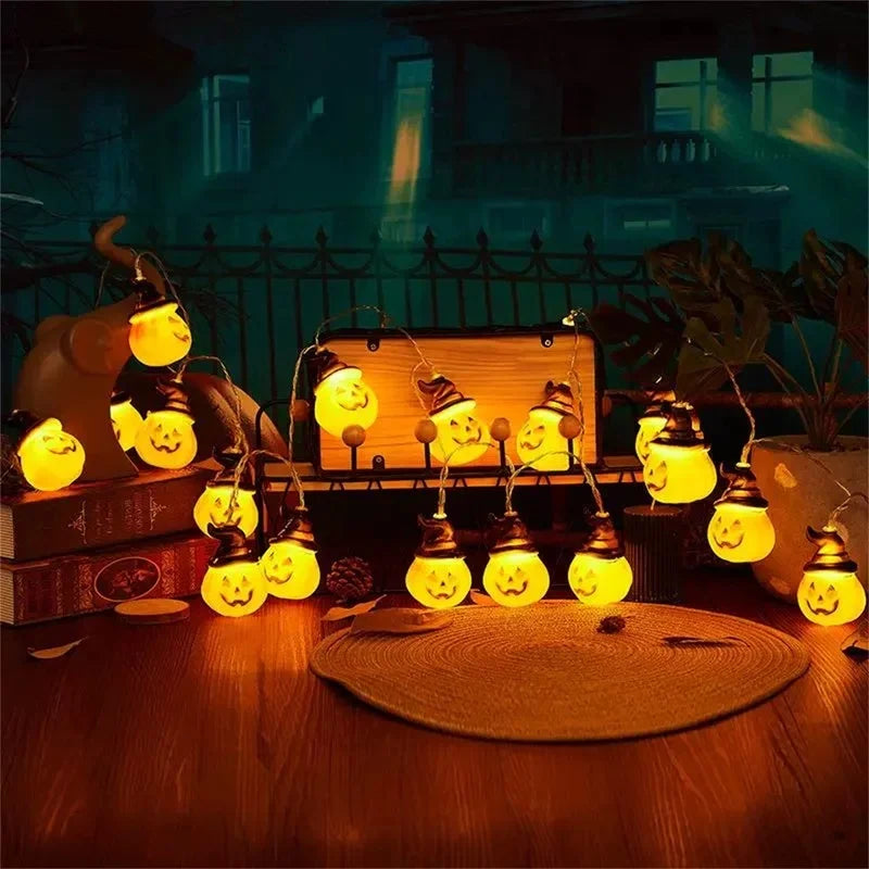 Halloween Classic Pumpkin Lantern Festival Party Atmosphere Decorative Lamp 3m 20LED Fun and Wonderful Night