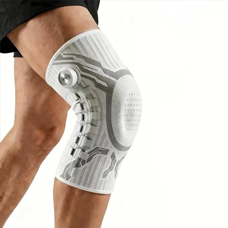 Smart Knob Knee Brace with Patella Gel Pad Lateral Stabilizer Compression Support for Joint Pain Relief Home Gym Wear Single