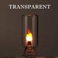 USB Flame Flickering LED Frosted Clear Glass Candle Night Light Simulated Flame for Car Home Room Laptop PC Festival Decoration
