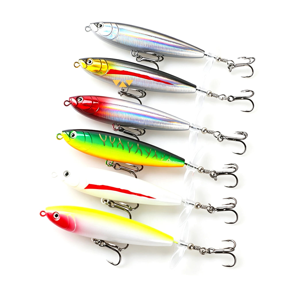 Testar 7g 11g Saltwater Rotated Propeller River Wobbles Popper Pencil Bait Topwater Spinning Bait for Bass Pike Fishing Lures